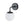 Load image into Gallery viewer, LightFixturesUSA-1-Light Frosted Glass Globe Wall Sconce-Wall Sconce-Black-
