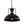 LightFixturesUSA-1-Light Industrial Dome Pendant Light-Pendant Light-Black-