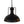 LightFixturesUSA-1-Light Industrial Dome Pendant Light-Pendant Light-Black-