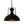LightFixturesUSA-1-Light Industrial Dome Pendant Light-Pendant Light-Black-