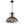 LightFixturesUSA-1-Light Industrial Dome Pendant Light-Pendant Light-Brushed Rubbed Brass-