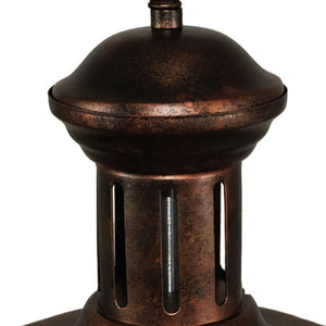 LightFixturesUSA-1-Light Industrial Dome Pendant Light-Pendant Light-Rusty-