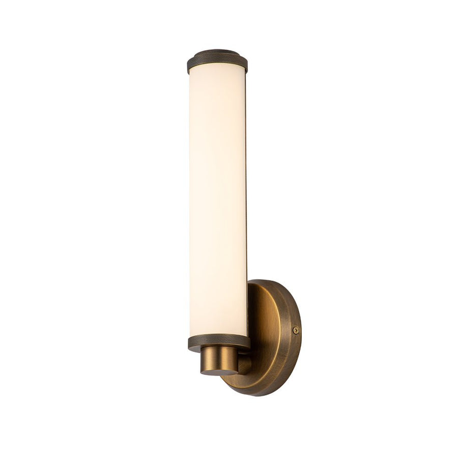 LightFixturesUSA-1-Light Vintage Glass Tube Dimmable LED Wall Sconce-Wall Sconce-Antique Brass-
