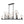 LightFixturesUSA-10-Light Clear Glass Bubble Linear Chandelier-Chandelier-Black (Pre-order)-
