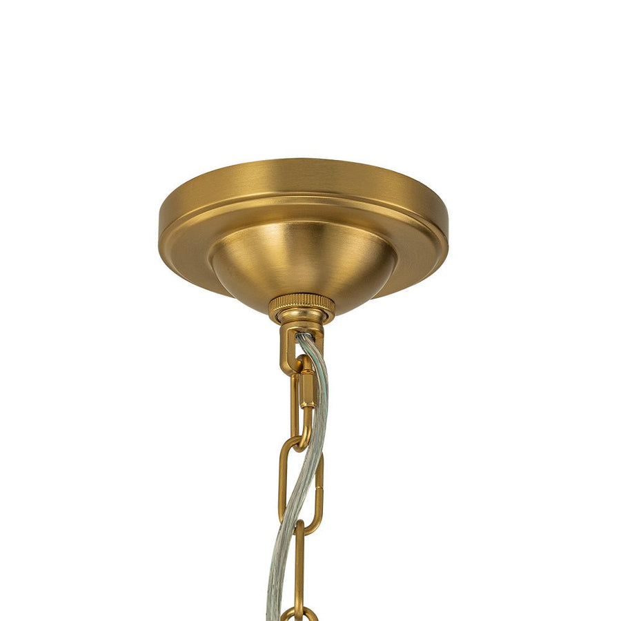LightFixturesUSA-12-Light Opal Glass Globe Sputnik Chandelier-Chandelier-Brass (Pre-Order)-