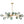 LightFixturesUSA-15-Light Branch Blue Glass Globe Bubble Chandelier-Chandelier-Gold-15-Lt