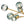 LightFixturesUSA-15-Light Branch Blue Glass Globe Bubble Chandelier-Chandelier-Gold-15-Lt