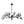 LightFixturesUSA-15-Light Branch Smoked Glass Globe Bubble Chandelier-Chandelier-Black-