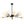 LightFixturesUSA-15-Light Frosted Glass Globe Branch Pendant Chandelier-Chandelier-Black-