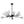 LightFixturesUSA-15-Light Frosted Glass Globe Branch Pendant Chandelier-Chandelier-Black-