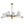 LightFixturesUSA-15-Light Frosted Glass Globe Branch Pendant Chandelier-Chandelier-Black-