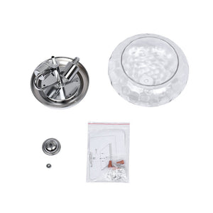 LightFixturesUSA-2-light Hammered Glass Flush Mount Ceiling Light-Ceiling Light-2-Lt-Gold