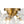 LightFixturesUSA-3-Light Brass Cluster Clear Glass Globe Bubble Ceiling Light-Ceiling Light-Brass-