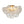 LightFixturesUSA-3-Light Brass Cluster Ribbed Glass Bubble Semi Flush Chandelier-Chandelier--