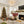 LightFixturesUSA-3-Light Brass Cluster Ribbed Glass Bubble Semi Flush Chandelier-Chandelier--