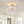 LightFixturesUSA-3-Light Cluster Ribbed Glass Bubble Semi Flush Chandelier-Chandelier-Nickel-3-Lt