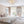 LightFixturesUSA-3-Light Cluster Ribbed Glass Bubble Semi Flush Chandelier-Chandelier-Nickel-3-Lt