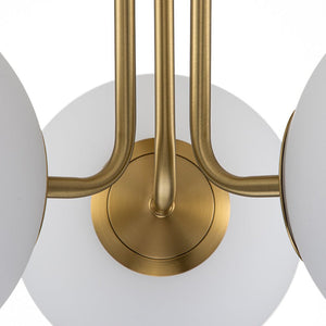 LightFixturesUSA-3-Light Frosted Glass Globe Ceiling Light-Ceiling Light--