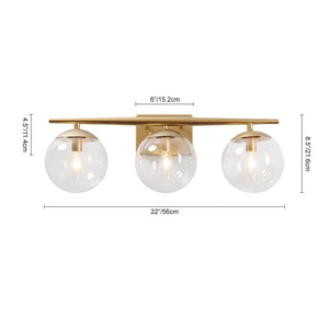 LightFixturesUSA-3-light Globe Vanity Wall Light-Wall Sconce--