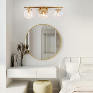 LightFixturesUSA-3-light Globe Vanity Wall Light-Wall Sconce--