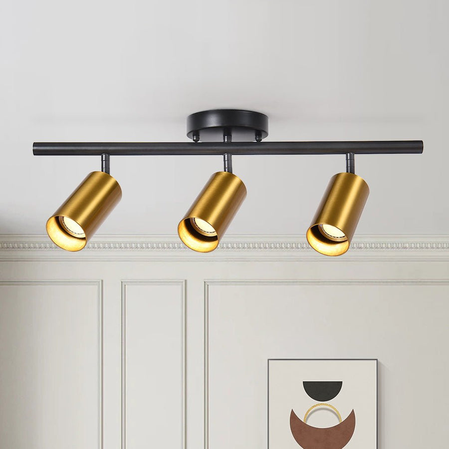 LightFixturesUSA-3-Light Linear Semi Flush Track Light-Ceiling Light--