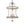 LightFixturesUSA-3-Light Shabby Chic Rusty Lantern Pendant Light-Chandelier-3-Lt-