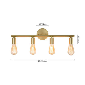 LightFixturesUSA-4-light Brass Vanity Wall Light-Wall Sconce--