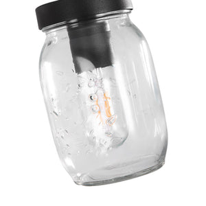 LightFixturesUSA-4-light Mason Jar Island Pendant-Kitchen Island Pendant--