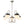 LightFixturesUSA-5-Light Milky Glass Globe Round Chandelier-Chandelier-Nickel-