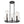 LightFixturesUSA-8-Light Glass Globe Wagon Wheel Chandelier-Chandelier-Black-