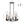 LightFixturesUSA-8-Light Glass Globe Wagon Wheel Chandelier-Chandelier-Black-