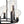 LightFixturesUSA-8-Light Glass Globe Wagon Wheel Chandelier-Chandelier-Black-