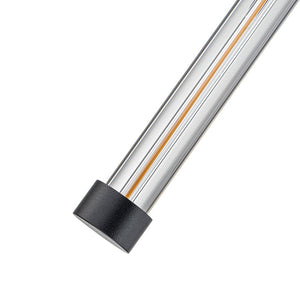 LightFixturesUSA-9-Light Dimmable Cluster Glass Tube LED Pendant Light-Chandelier-9-Lt-Black (Pre-Order)
