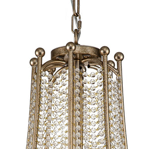 LightFixturesUSA-Antique Candle Style Crystal Bead Empire Chandelier-Chandelier-5-Lt-