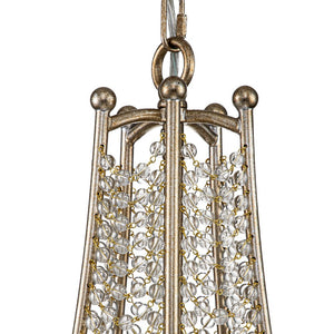 LightFixturesUSA-Antique Candle Style Crystal Bead Empire Chandelier-Chandelier-5-Lt-