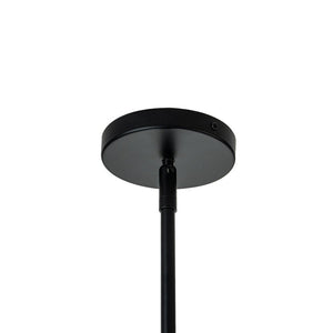LightFixturesUSA-Black 7-Light Cluster Clear Glass Globe Chandelier-Chandelier-Black-