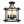 LightFixturesUSA-Black Round Lantern Semi Flush Mount Lighting-Ceiling Light--