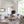 LightFixturesUSA-Boho 4-Light Wood Beaded Lantern Pendant-Chandelier-White Wood + Rough Grey Metal-