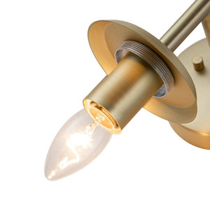 LightFixturesUSA-Brass 1-Light Glass Globe Wall Light-Wall Sconce-Frosted-