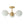 LightFixturesUSA-Brass 3-Light Opal Glass Globe Semi Flush Mount-Ceiling Light-3-Lt-Brass