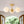 LightFixturesUSA-Brass 3-Light Opal Glass Globe Semi Flush Mount-Ceiling Light-3-Lt-Brass