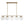 LightFixturesUSA-Brass 5-Light Glass Globe Linear Pendant-Chandelier--