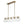 LightFixturesUSA-Brass 5-Light Glass Globe Linear Pendant-Chandelier--