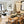 LightFixturesUSA-Brass 5-Light Glass Globe Linear Pendant-Chandelier--