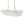 LightFixturesUSA-Brass Cluster Ribbed Glass Globe Bubble Linear Chandelier-Chandelier-Brass (Pre-Order)-