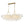 LightFixturesUSA-Brass Cluster Ribbed Glass Globe Bubble Linear Chandelier-Chandelier-Brass (Pre-Order)-