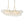 LightFixturesUSA-Brass Cluster Ribbed Glass Globe Bubble Linear Chandelier-Chandelier-Brass (Pre-Order)-