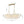 LightFixturesUSA-Brass Cluster Ribbed Glass Globe Bubble Linear Chandelier-Chandelier-Brass (Pre-Order)-