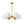 LightFixturesUSA-Brass Daisy Tiered Opal Glass Globe Sputnik Chandelier-Chandelier-Brass-1-Tier