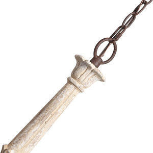 LightFixturesUSA-Candle Style Shabby Chic Chandelier-Chandelier--